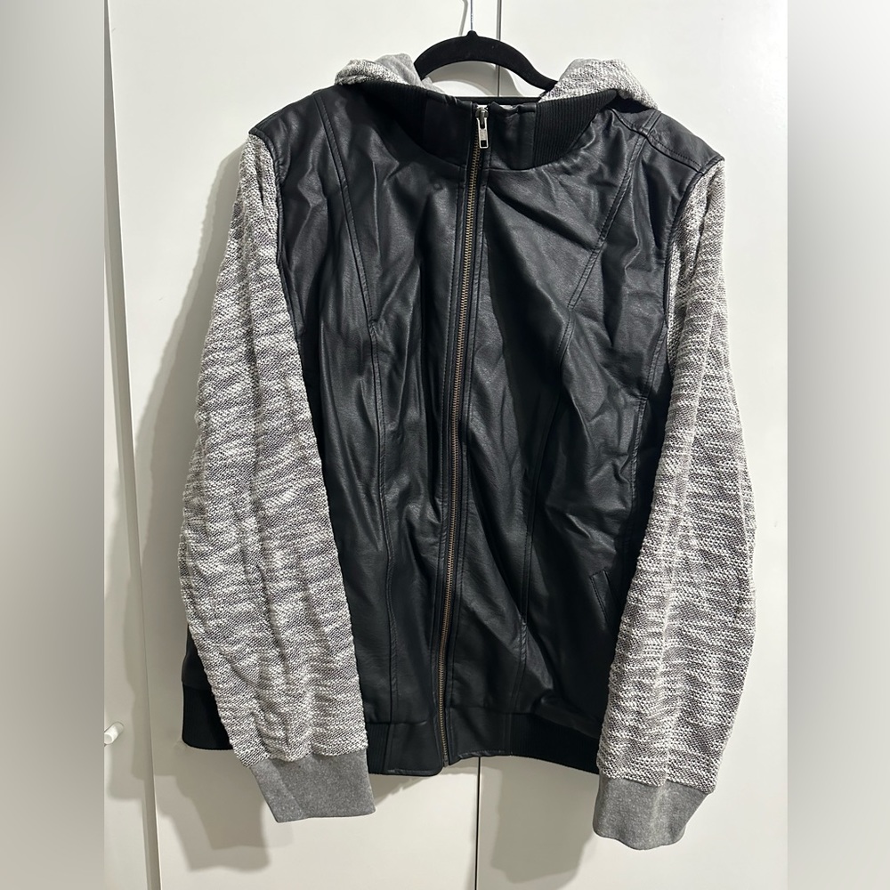 Torrid Faux Leather Hooded Jacket